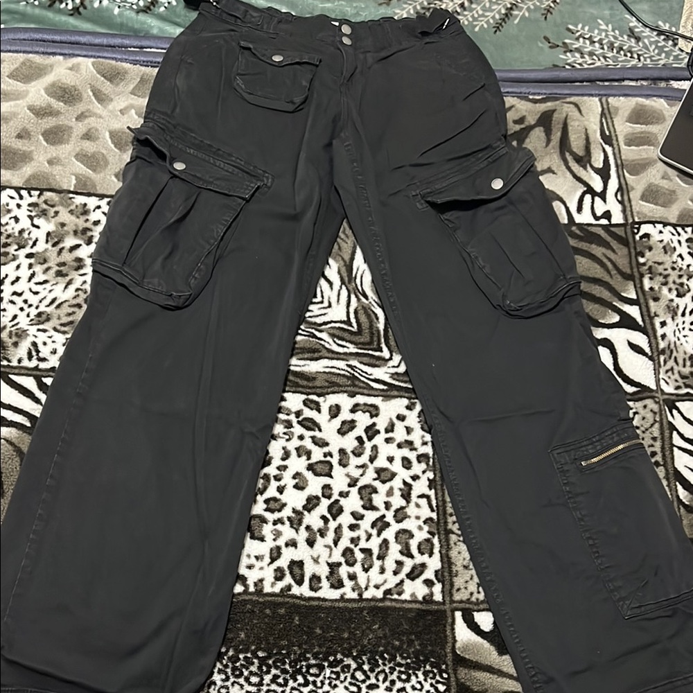 Men's Black Cargo Pants